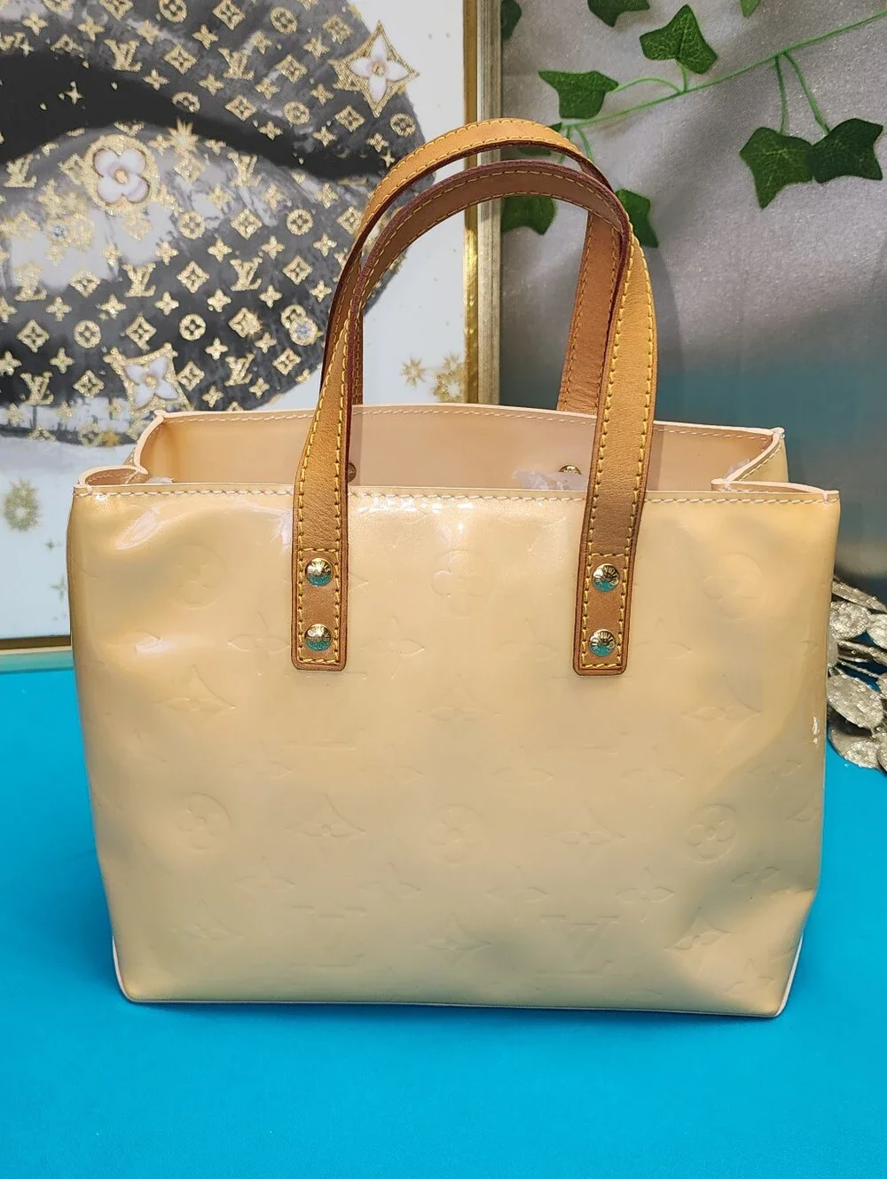 Authentic Louis Vuitton Vernis Reade PM Yellow W/ Dust Bag And Proof Of Purchase